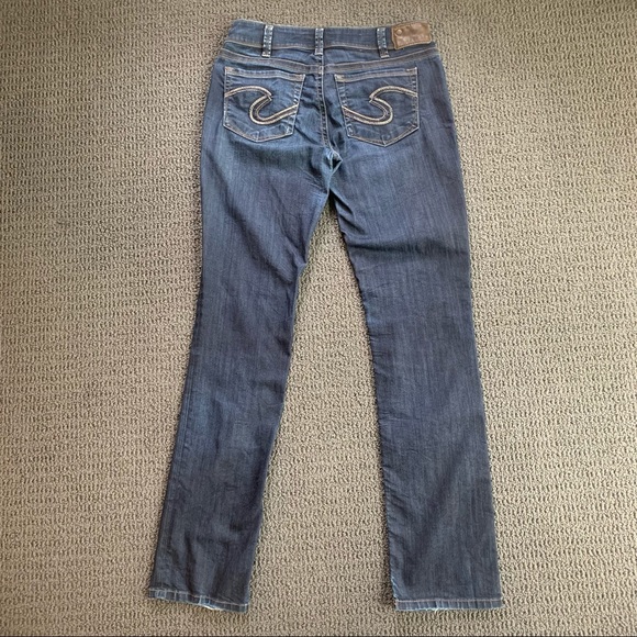 Silver Jeans. Suki straight. Size 30W 34L. Dark Blue - Picture 8 of 9